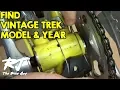 How To Find Of Vintage Trek Bike By Serial Number