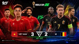 Tôi đã dùng đội hình Việt Nam đá với Bỉ | World Cup 2026 | FC MOBILE VIỆT NAM
