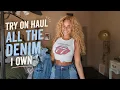 TRY ON HAUL All the DENIM I own Shorts Jeans