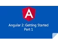 Angular 2 Getting Started step by step Part 1