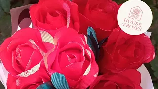 صنع ورد ساتان شبه حقيقية بأبسط الطرق                                                   دندنها