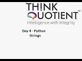 Python Day 4 - String