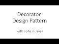 Decorator Design Pattern in Java