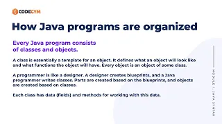 How Java programs are organized CodeGym University Course