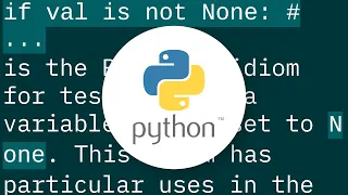 not None test in Python
