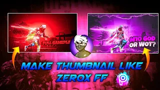 Download How To Make Thumbnail Like @ZeroxFF  | Zerox FF Jaisa Thumbnail Kaise Banaye @thewizard99 MP3