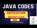 Abstract Class in Java Abstraction in Java Java Program Hindi Hinglish