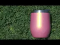 CHILLOUT LIFE 12 oz Stainless Steel Tumbler with Lid - Pink Sparkle
