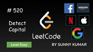 Detect Capital Strings Implementation 520 LeetCode Day 24
