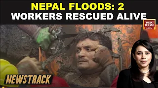 Nepal Floods: Two Workers Rescued Alive From Trishuli Hydropower Tunnel