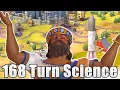 Tokyo Drifting spaceships in Civ 6 to win a 168 turn Science victory