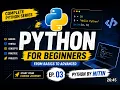 Python for Beginners from Basic to Advance python series part 3