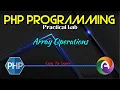 Array Operations Display Sort Reverse Remove Last Element Search PHP Program CS BCA