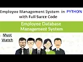 Employee Management System GUI Project in Python with Database Connectivity