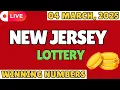 New Jersey Midday Lottery Results For - 04 Mar 2025