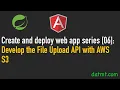 Create And Deploy Web App With Angular Spring Boot 06 Develop the File Upload API