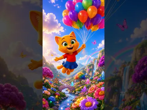 MIL GLOBOS 🎈🎈🎈 Dibujos Animados #shorts #animation #dance #cat