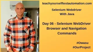 Selenium Tutorial WebDriver Browser And Navigation Commands