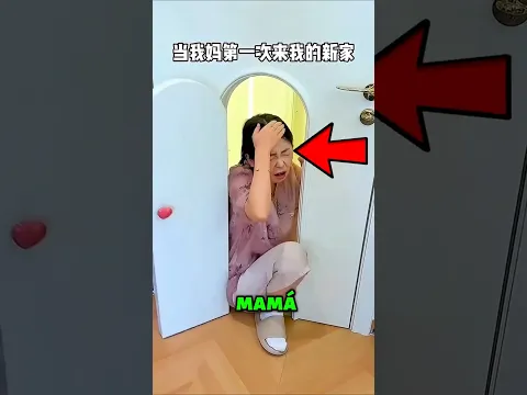 La reacción de esta mamá al conocer la casa de su hija 😂😱