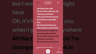 Love Me Not Ravyn Lenae Spotify Audio Lyrics Sound 
