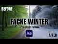 After Effects Tutorial Fake Winter Snow Effect Using Trapcode Particular