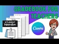 Gradebook Accommodation Tracker More for Teachers How to Edit and Print in Canva