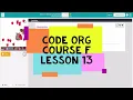 Code org Course F Lesson 13 Simulating Experiments - Code Org Lesson 13 Answers Level 1 to 3