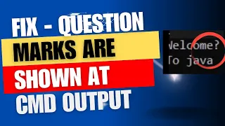 Command line showing question marks at output of java program