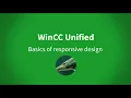 WinCC Unified Basics of responsive design client size browser size zoom factor decluttering