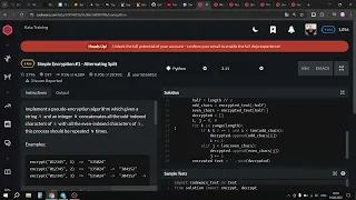 Codewars Simple Encryption - Alternating Split Python 6 kyu