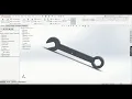 Spanner on solid works spanner wrinch on solid works
