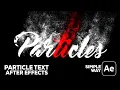 After Effects Particles Logo Text Animation with Trapcode Particular Plugin