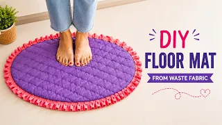 Don’t Waste Your Old Clothes! Make This Stunning Mat