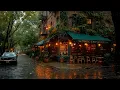 Download Lagu Soft Rain \u0026 Jazz at a Cozy Book Café ☕ Vintage Lighting, Gentle Melodies \u0026 Relaxing Study Jazz