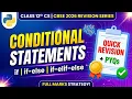 Python Conditional Statements if if-else if-elif-else Class 12 CS Quick Revision CBSE 2027