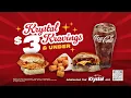 Krystal Kravings 3 Under Menu Only at Krystal 10