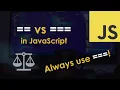 vs in JavaScript strict vs loose equality testing