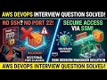 No Port 22 Access EC2 Securely Using SSM AWS DevOps Interview Question
