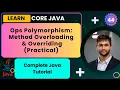 Ops Polymorphism Method Overloading Overriding Core Java Lecture 44 Smart Java Developer