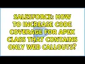 Salesforce How to increase code coverage for apex class that contains only web callouts