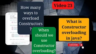 What is constructor overloading in java in hindi Constructor overloading example in java