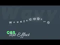 CRAZY wavy Text Effect in Html And CSS CSS Text Animation WebKitCoding