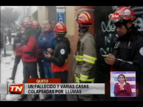 Un fallecido y varias casas colapsadas por lluvias