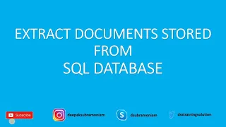 how to extract sql binary file mp3 mp4 docs to physical file tamil superman vs normal man part 2