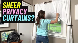 Tested These White Sheer Curtains Say They re Private Here s What I Saw