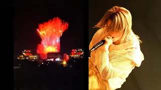 in the lead up to the tampa concert hundreds of thousands of people witnessed the hysterical flames