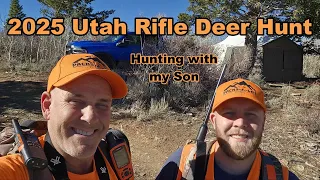 My Utah 2025 Rifle Deer Hunt with my son Harvesting a Buck