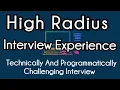 Java Interview Questions asked at HighRadius