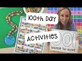 100th Day Activities for Preschool Pre-K or Kindergarten
