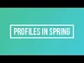Profiles in spring creating environment based beans